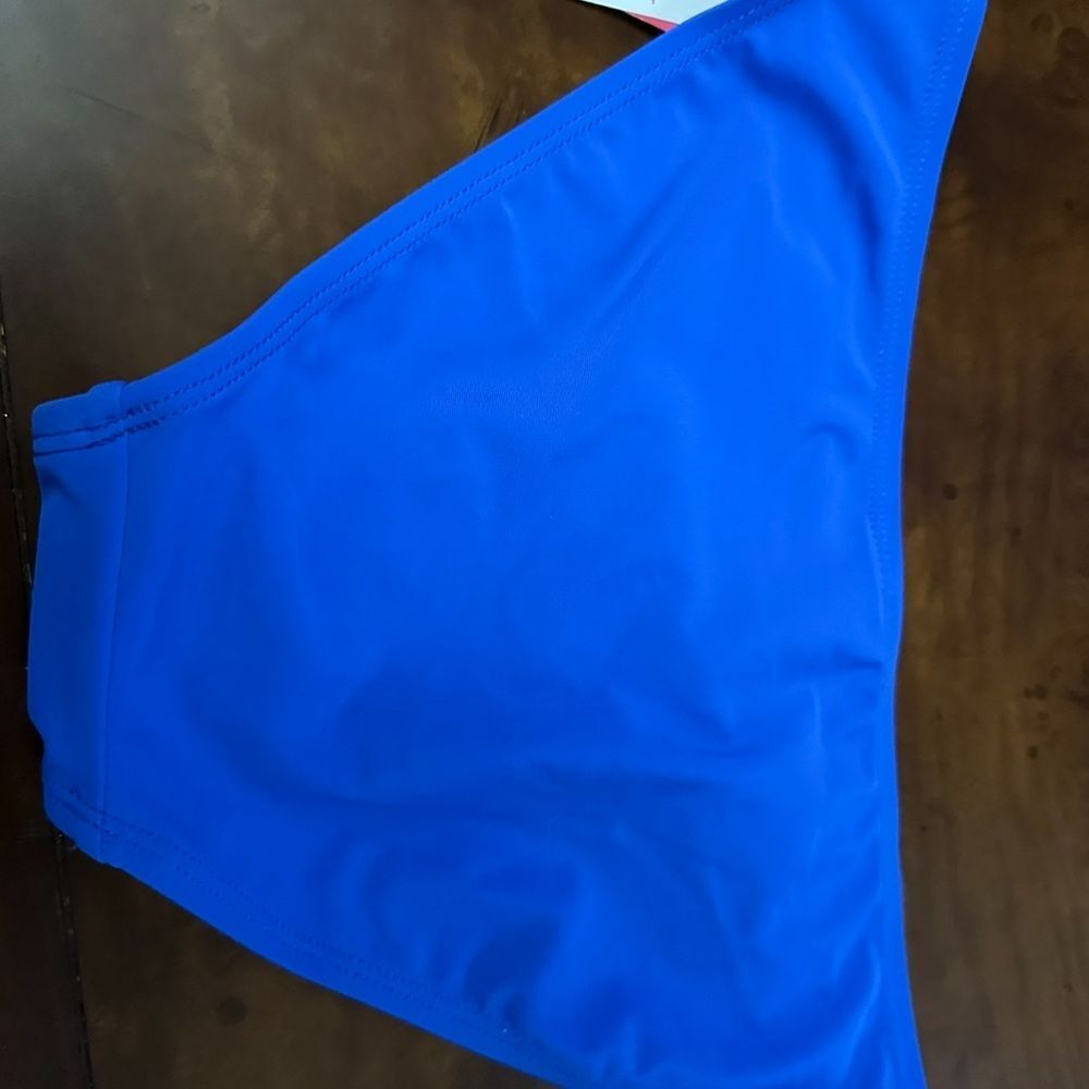 Xhilaration Blue Bikini Bottom Mid Coverage NWT Size Small - Picture 9 of 9